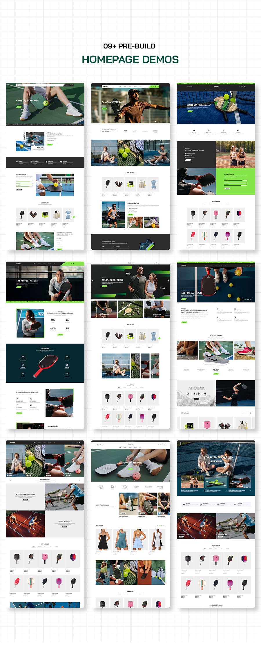 Dinkora - Pickleball & Sport Gears Shopify Theme