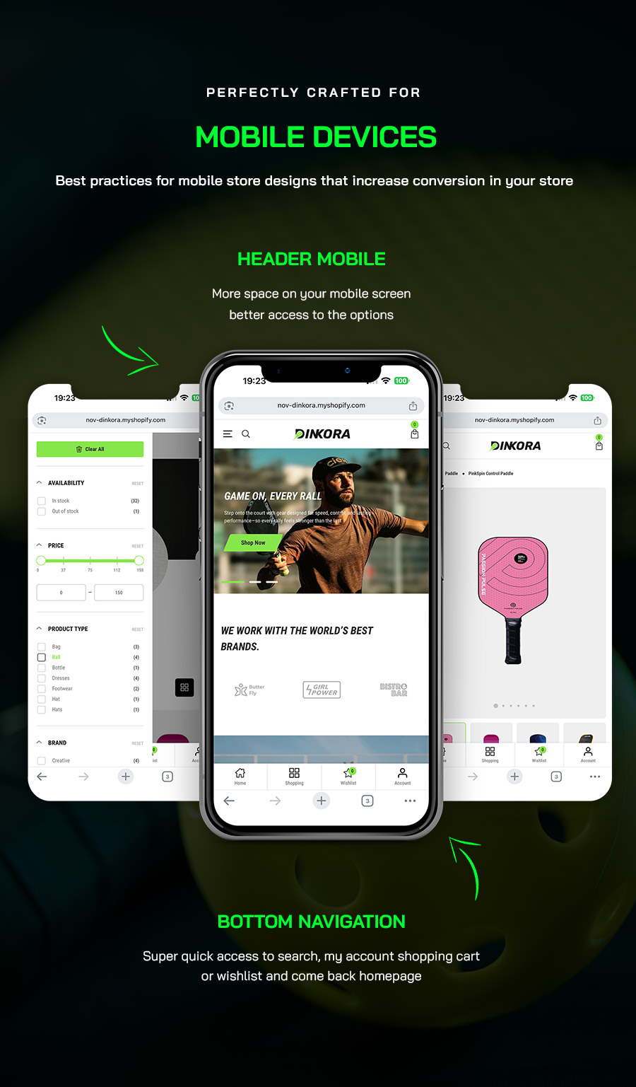 Dinkora - Pickleball & Sport Gears Shopify Theme