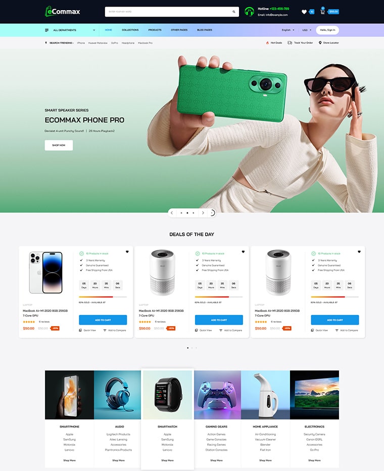 Electronics MegaShop Shopify Theme