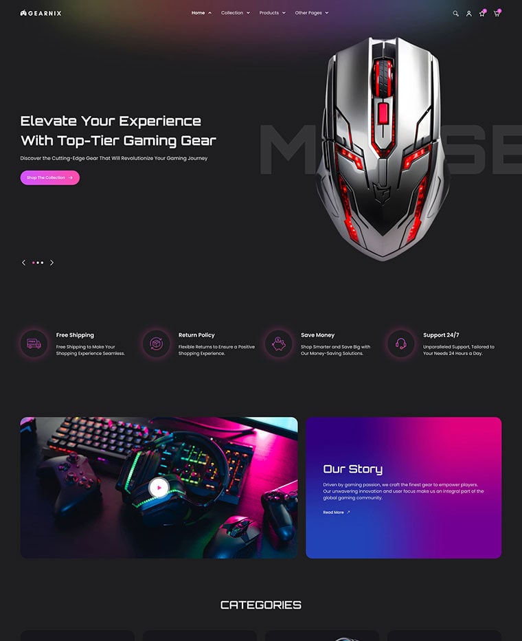 Gaming Gear Shopify Theme