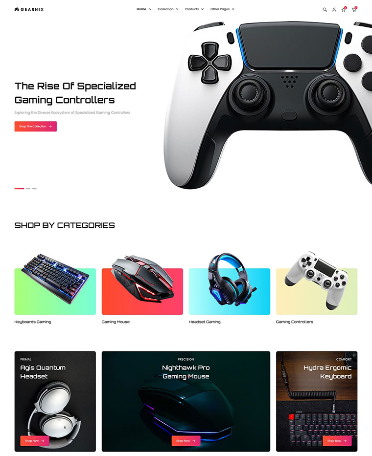 Gaming Gear Shopify Theme