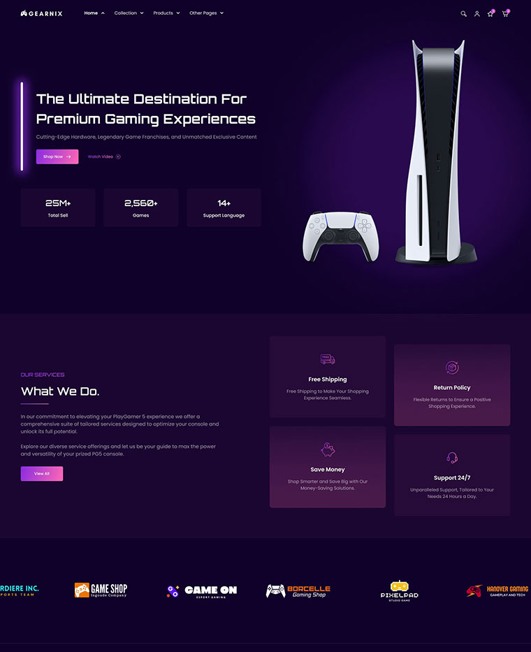 Gaming Gear Shopify Theme