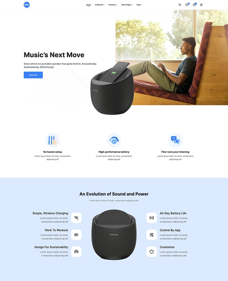 Speaker Store Shopify Theme