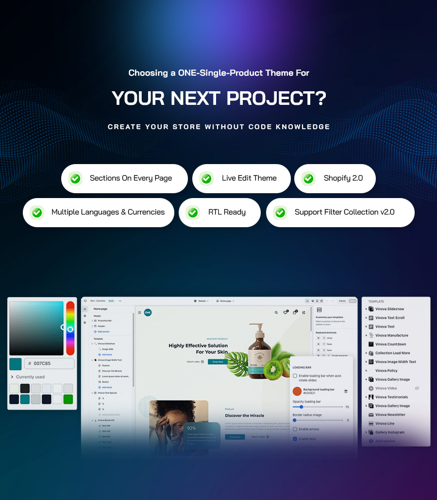 One - Single Product Shopify 2.0 Theme